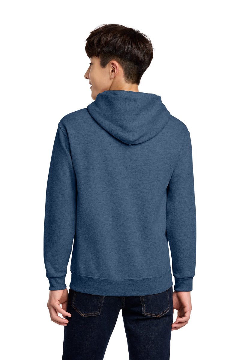 Jerzees - Youth NuBlend Pullover Hooded Sweatshirt - Vintage Heather Blue