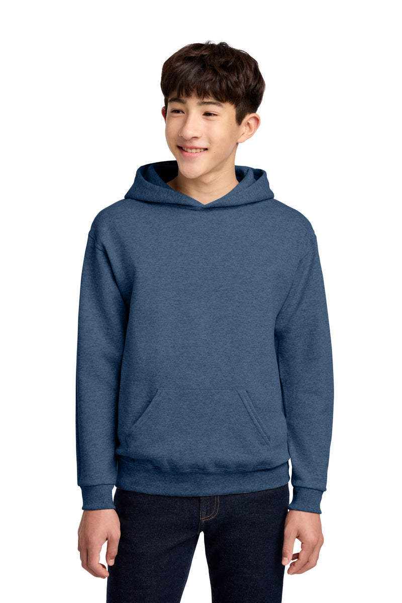 Jerzees - Youth NuBlend Pullover Hooded Sweatshirt - Vintage Heather Blue