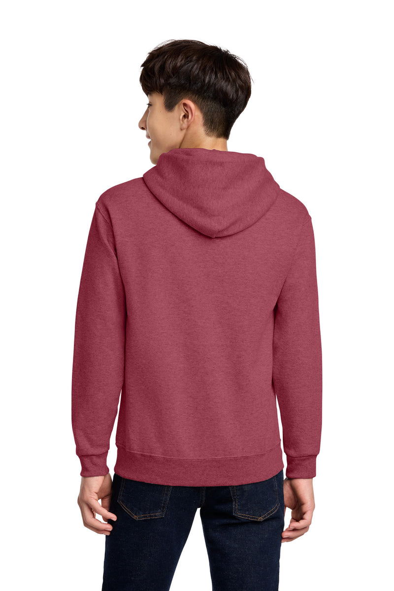 Jerzees - Youth NuBlend Pullover Hooded Sweatshirt - Vintage Heather Red
