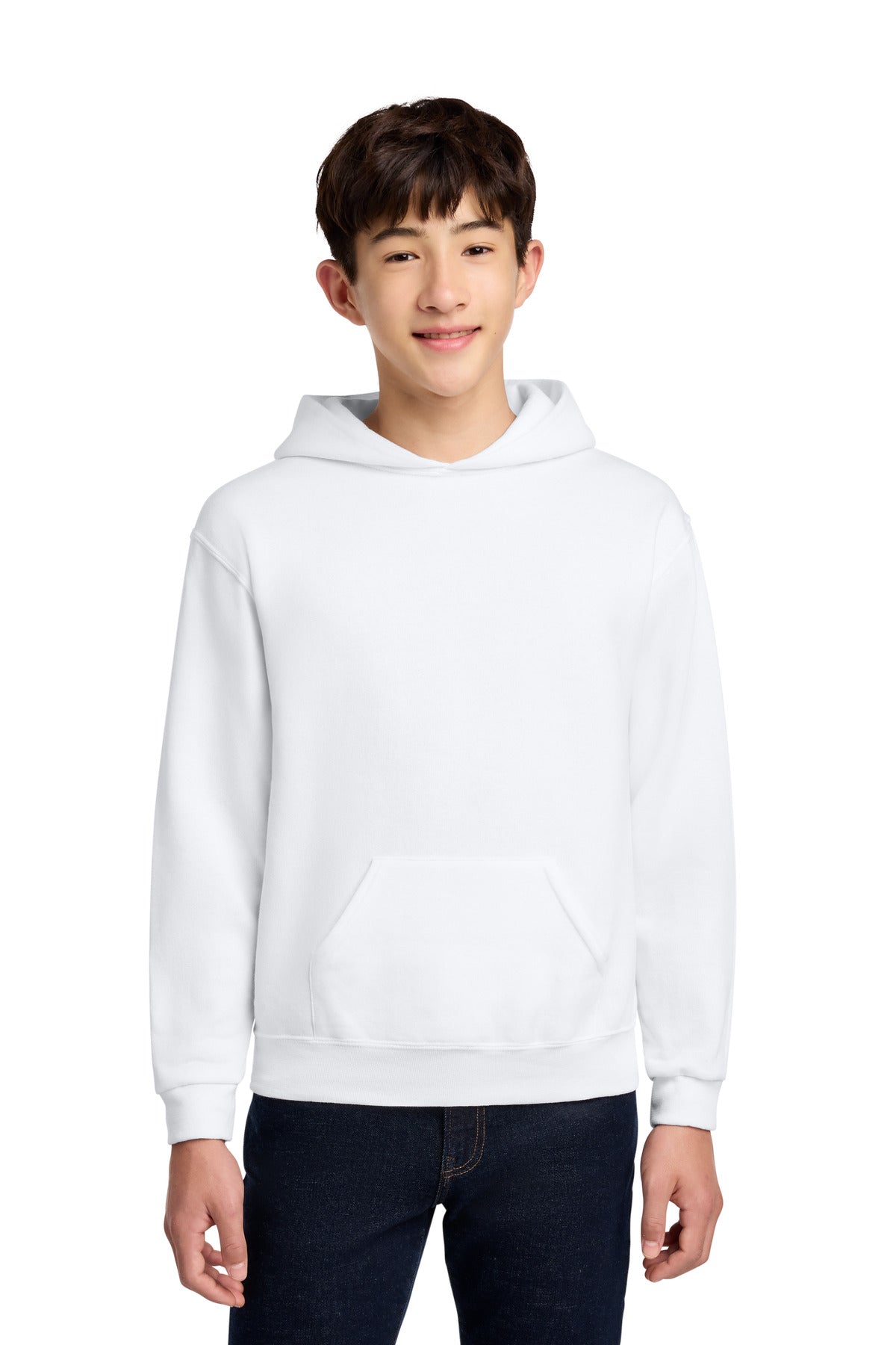 Jerzees - Youth NuBlend Pullover Hooded Sweatshirt - White