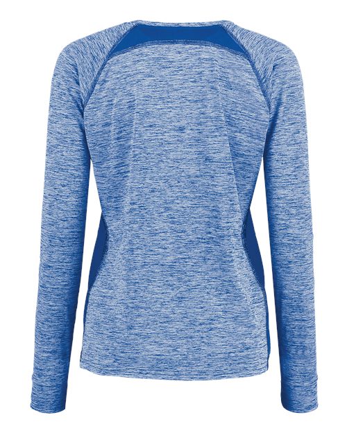 Women's Electrify CoolCore® Long Sleeve V-Neck T-Shirt - Royal Heather