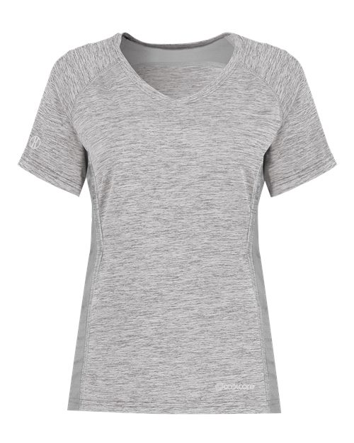 Women's Electrify CoolCore® V-Neck T-Shirt - Athletic Grey Heather