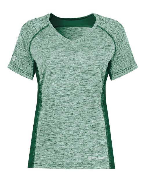 Women's Electrify CoolCore® V-Neck T-Shirt - Dark Green Heather