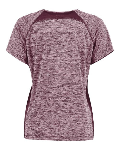 Women's Electrify CoolCore® V-Neck T-Shirt - Maroon Heather