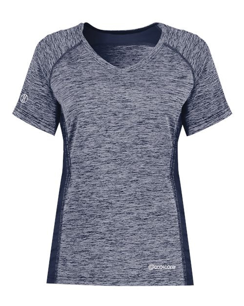 Women's Electrify CoolCore® V-Neck T-Shirt - Navy Heather