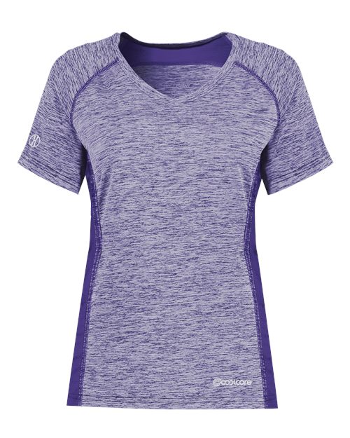 Women's Electrify CoolCore® V-Neck T-Shirt - Purple Heather