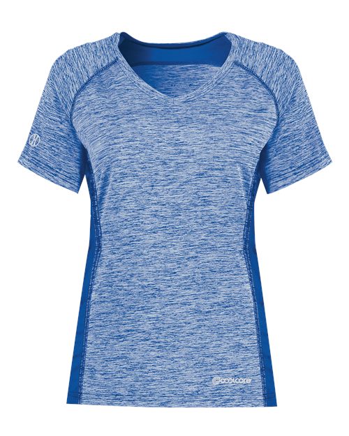 Women's Electrify CoolCore® V-Neck T-Shirt - Royal Heather
