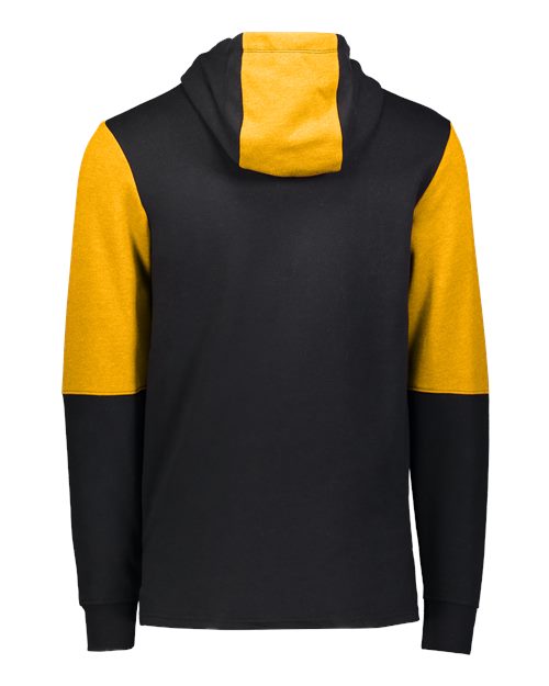 Men's All-American Team Fleece Colorblocked Hooded Sweatshirt - Black/ Gold Heather
