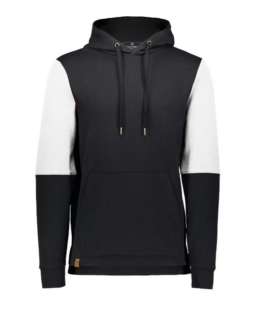 Men's All-American Team Fleece Colorblocked Hooded Sweatshirt - Black/ White
