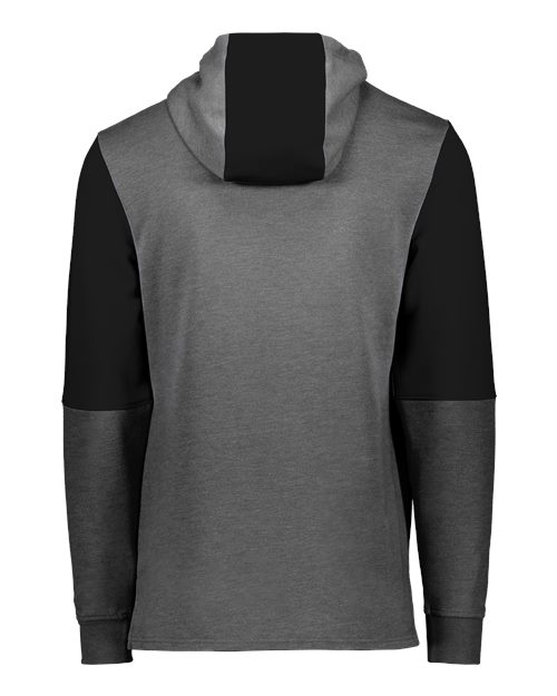Men's All-American Team Fleece Colorblocked Hooded Sweatshirt - Carbon Heather/ Black
