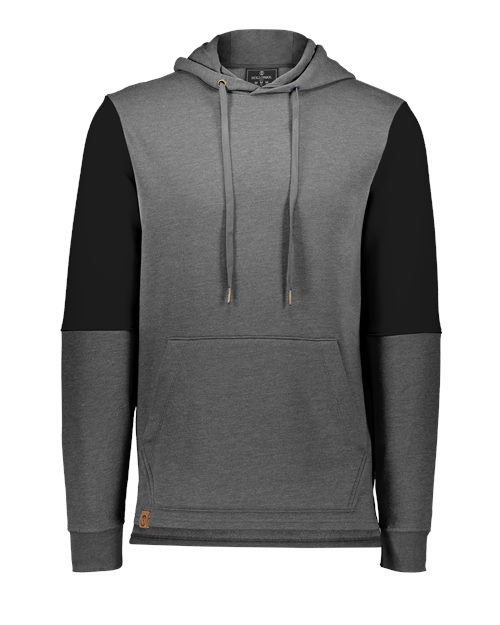 Men's All-American Team Fleece Colorblocked Hooded Sweatshirt - Carbon Heather/ Black