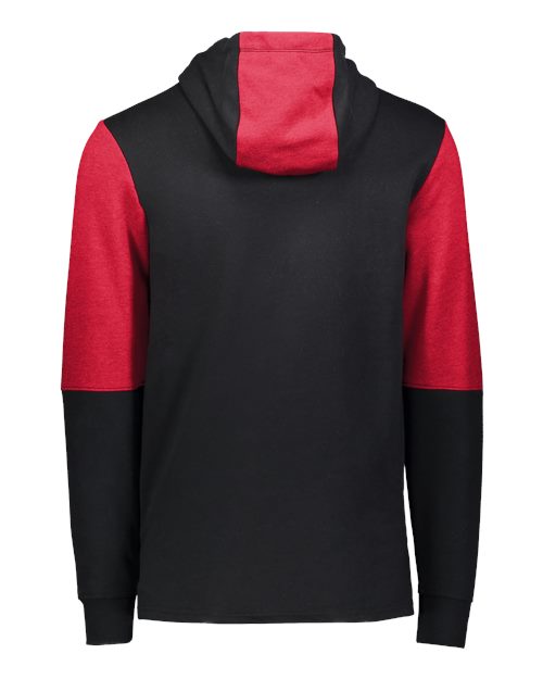 Youth All-American Team Fleece Colorblocked Hooded Sweatshirt - Black/ Scarlet Heather