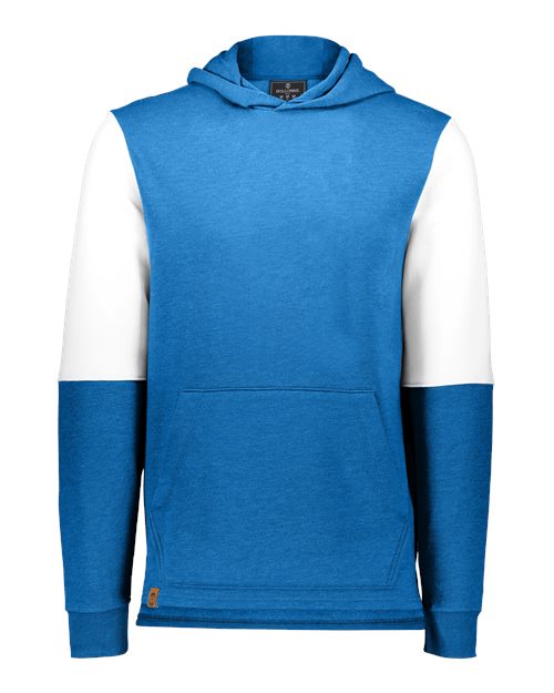 Youth All-American Team Fleece Colorblocked Hooded Sweatshirt - Royal Heather/ White