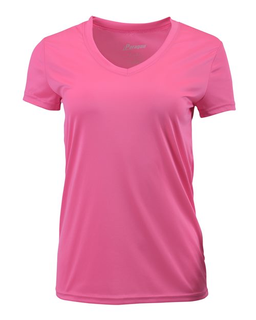 Women's Vera V-Neck T-Shirt - Neon Pink