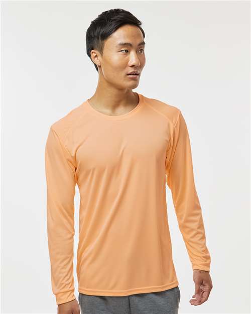Unisex Long Islander Performance Long Sleeve T-Shirt - Coral