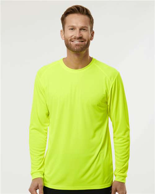 Unisex Long Islander Performance Long Sleeve T-Shirt - Safety Green