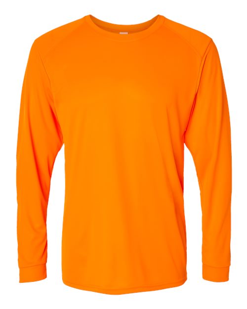Unisex Long Islander Performance Long Sleeve T-Shirt - Neon Orange