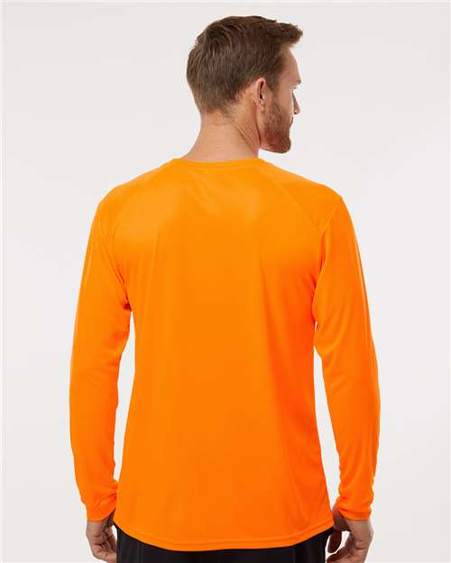 Unisex Long Islander Performance Long Sleeve T-Shirt - Neon Orange
