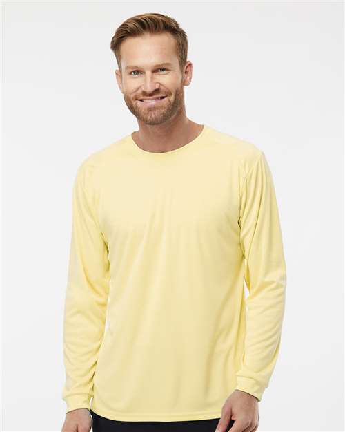 Unisex Long Islander Performance Long Sleeve T-Shirt - Pale Yellow
