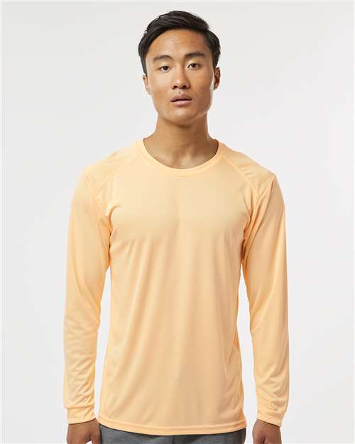 Unisex Long Islander Performance Long Sleeve T-Shirt - Peach