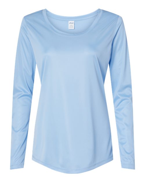 Women's Long Islander Performance Long Sleeve T-Shirt - Blue Mist