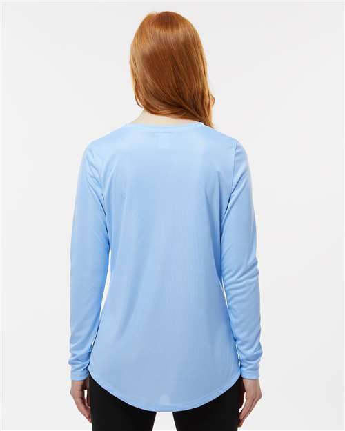 Women's Long Islander Performance Long Sleeve T-Shirt - Blue Mist