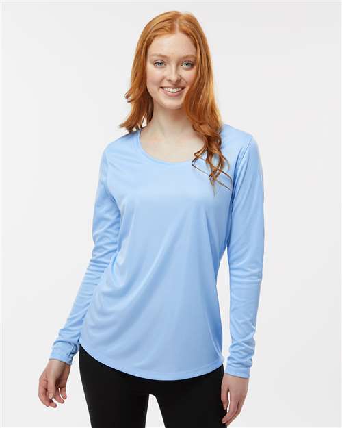 Women's Long Islander Performance Long Sleeve T-Shirt - Blue Mist