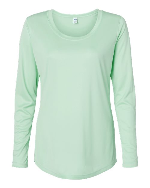 Women's Long Islander Performance Long Sleeve T-Shirt - Mint Green