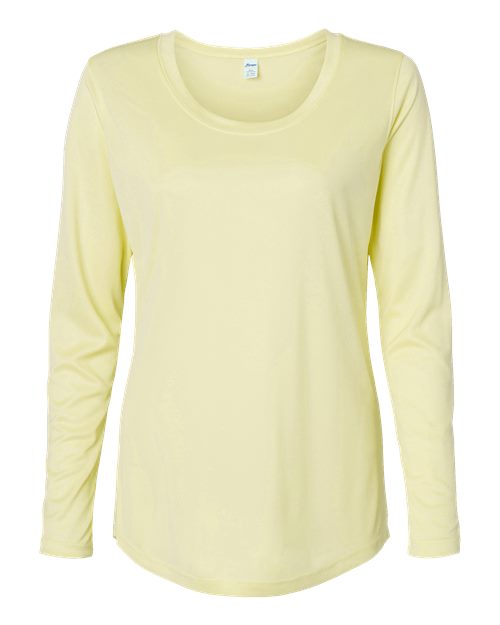 Women's Long Islander Performance Long Sleeve T-Shirt - Pale Yellow