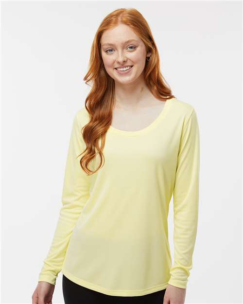 Women's Long Islander Performance Long Sleeve T-Shirt - Pale Yellow