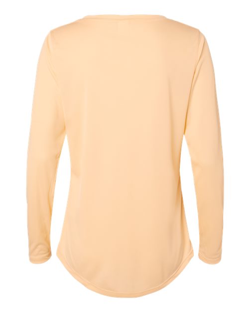 Women's Long Islander Performance Long Sleeve T-Shirt - Peach