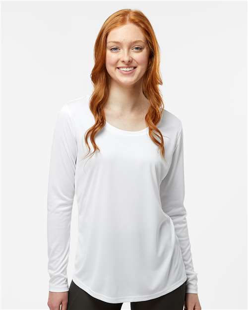 Women's Long Islander Performance Long Sleeve T-Shirt - White