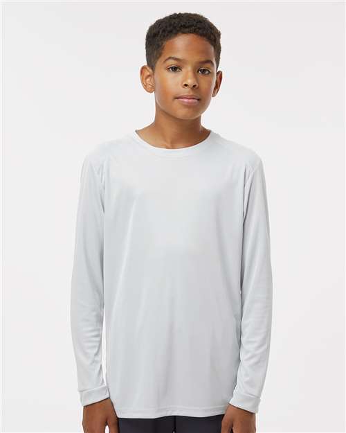 Youth Long Islander Performance Long Sleeve T-Shirt - Aluminum