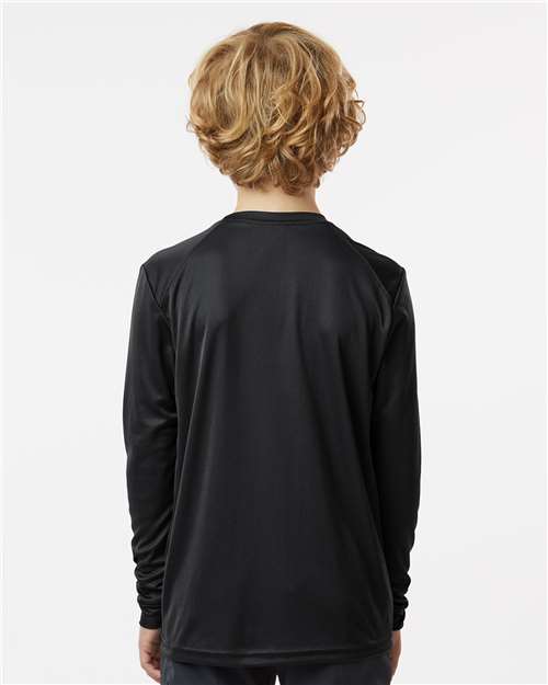Youth Long Islander Performance Long Sleeve T-Shirt - Black