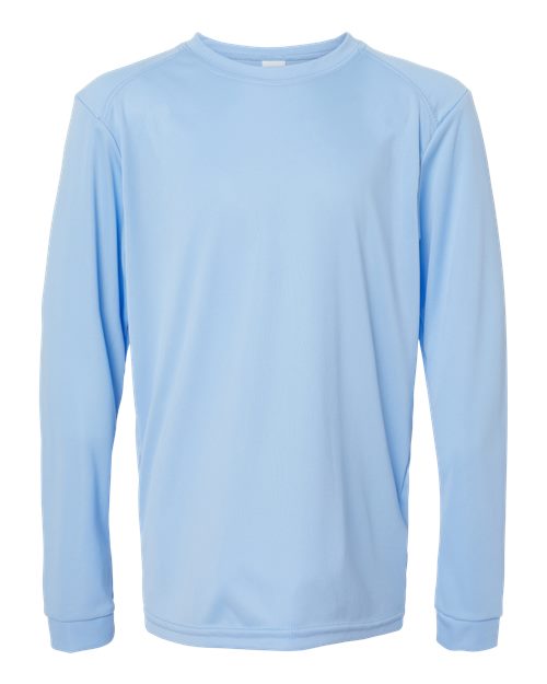 Youth Long Islander Performance Long Sleeve T-Shirt - Blue Mist