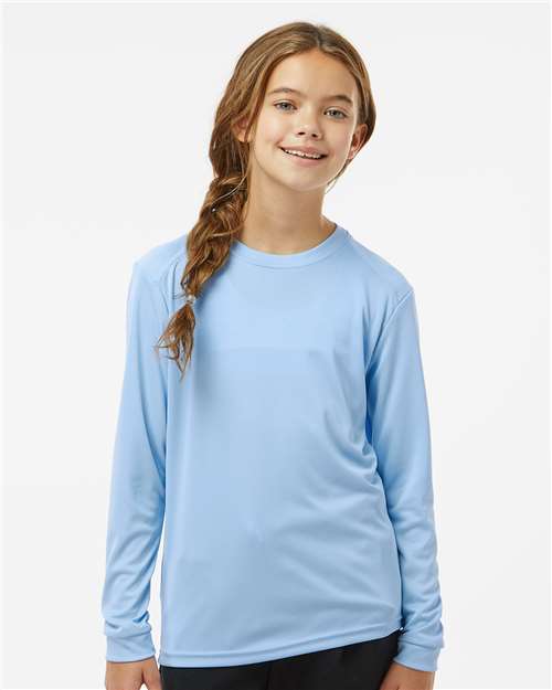 Youth Long Islander Performance Long Sleeve T-Shirt - Blue Mist
