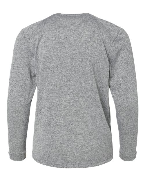 Youth Long Islander Performance Long Sleeve T-Shirt - Heather Grey