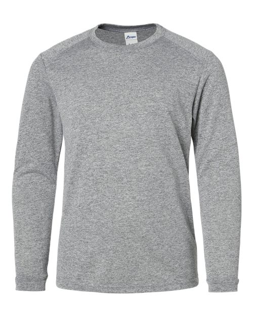 Youth Long Islander Performance Long Sleeve T-Shirt - Heather Grey