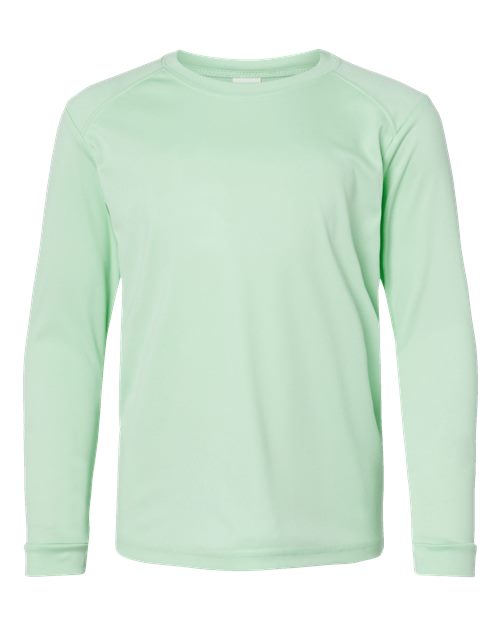 Youth Long Islander Performance Long Sleeve T-Shirt - Mint Green