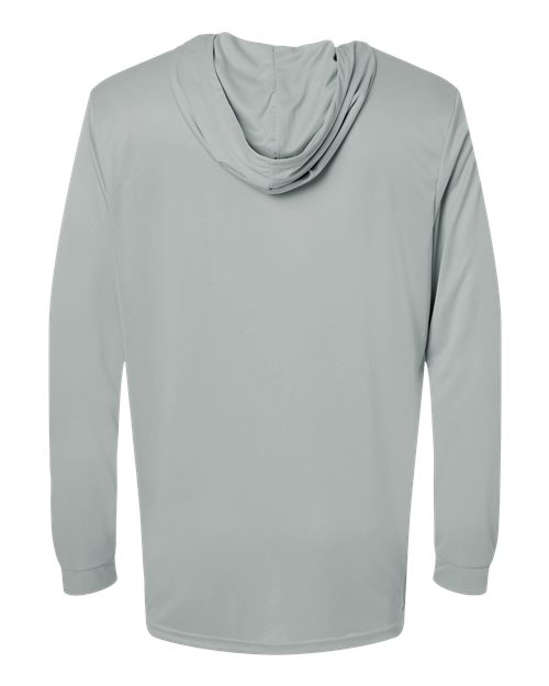 Unisex Bahama Performance Hooded Long Sleeve T-Shirt - Medium Grey
