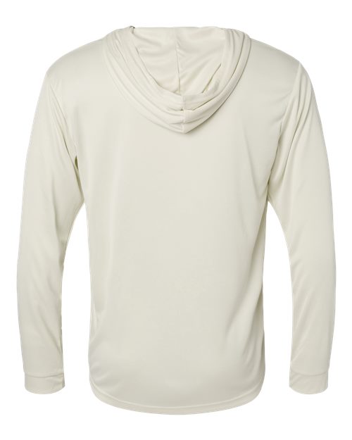 Unisex Bahama Performance Hooded Long Sleeve T-Shirt - Sand