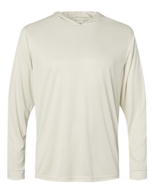 Unisex Bahama Performance Hooded Long Sleeve T-Shirt - Sand