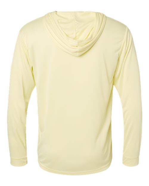 Unisex Bahama Performance Hooded Long Sleeve T-Shirt - Pale Yellow