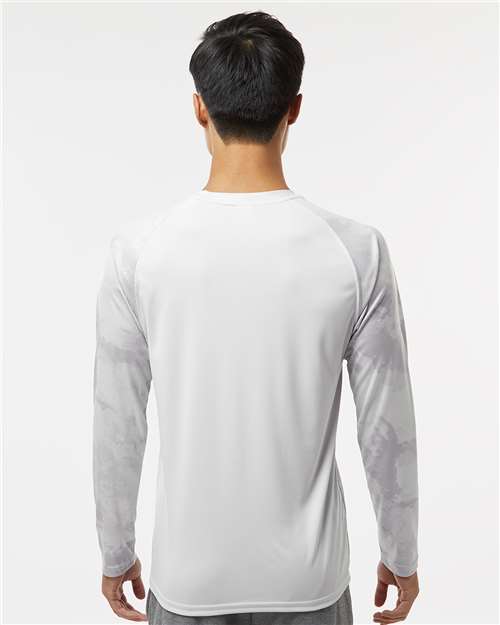 Unisex Cabo Camo Performance Long Sleeve T-Shirt - Aluminum