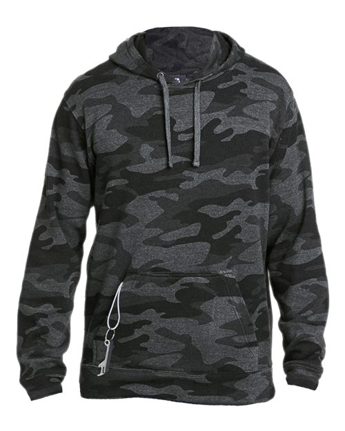 Men's Tailgate Hooded Sweatshirt - Black Camo Heather