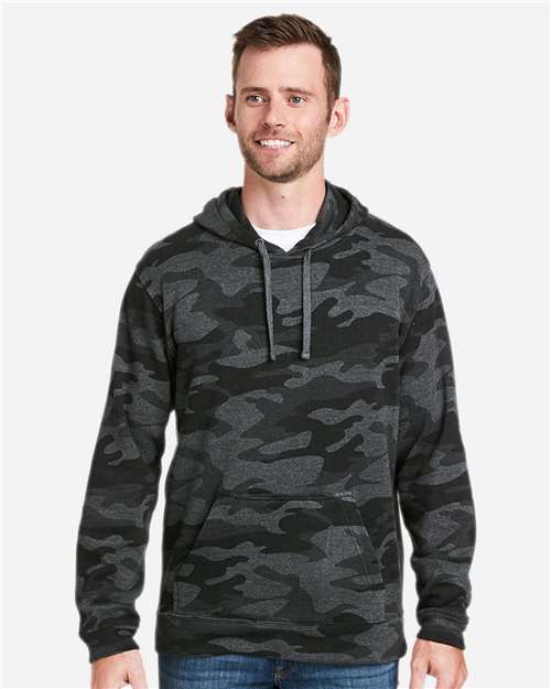 Men's Tailgate Hooded Sweatshirt - Black Camo Heather