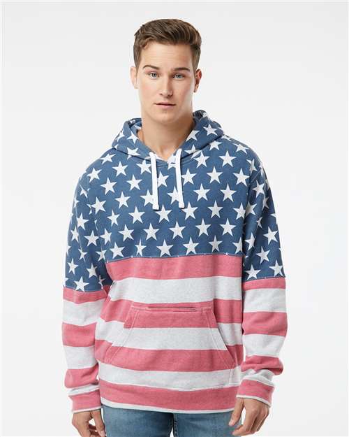 Men's Tailgate Hooded Sweatshirt - Stars & Stripes