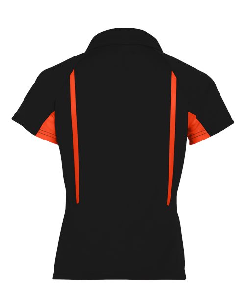 Women's Two-Tone Avenger Polo - Black/ Orange