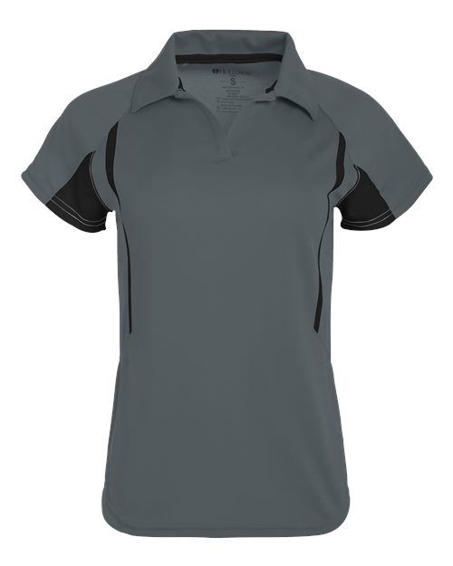 Women's Two-Tone Avenger Polo - Graphite/ Black