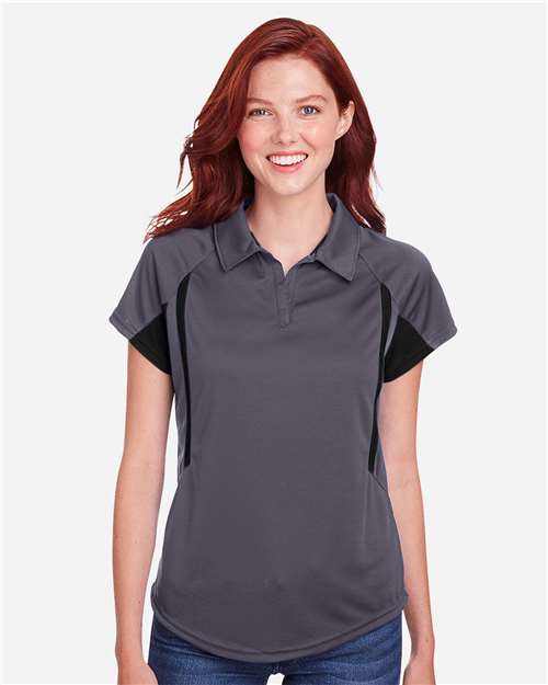 Women's Two-Tone Avenger Polo - Graphite/ Black